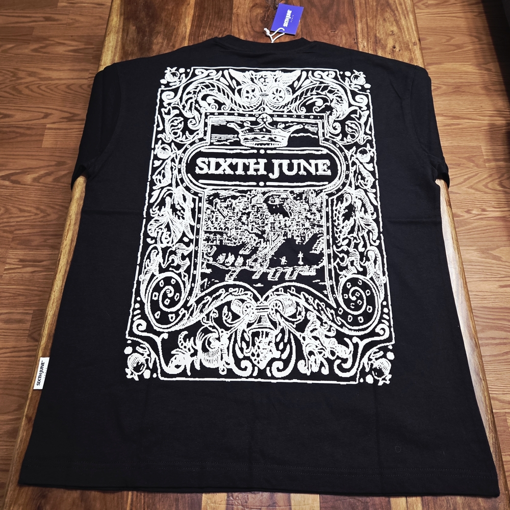 Sixth June Men's Black Graphic T-Shirt
